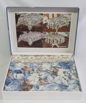 Скатертина Sagol з мереживом 160x220 V