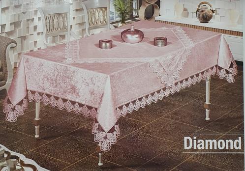 Скатерть Set Велюр Maison Royale 160x350+100x100 Diamond Powder