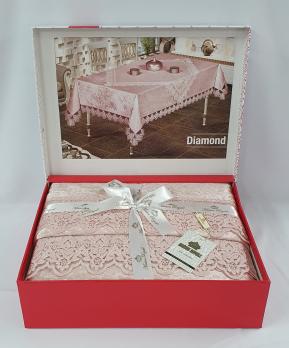 Скатерть Set Велюр Maison Royale 160x350+100x100 Diamond Powder