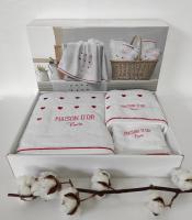 Рушники Maison D'or 3шт Candy Love White-Red