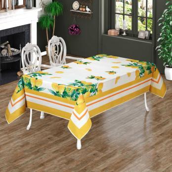 Скатерть "Print" Sagol 160х300 Lemon