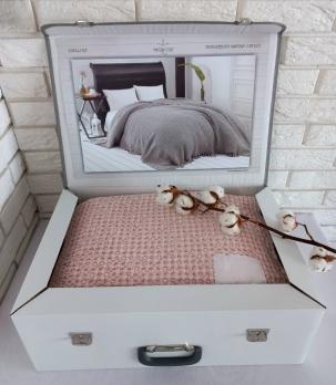 Покривало Maison D'or Вафельне Emeline 240x260 Rose