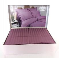 Постільна білизна Maison D'or сатин страйп сімейний New Rails Lilac