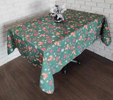 Скатерть "Print" Sagol новогодняя 160х300 Yesil