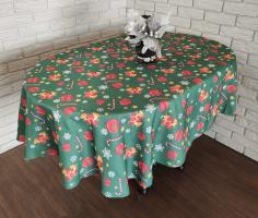 Скатертина "Print" Sagol 160х260 ovale новорічна Yesil