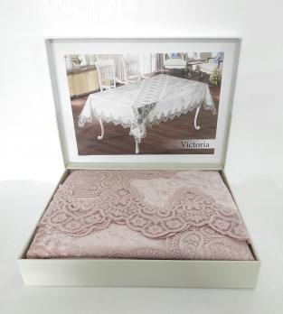 Скатерть Велюр Maison Royale 160x220 Victoria Powder