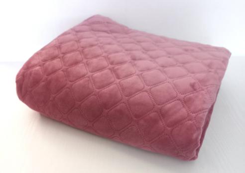 Покривало ТЕП "ВЕЛЮР" 240x220см Mesa Rose Ромб круглий