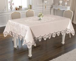 Скатерть Велюр Acme Tekstil 160x260 Cinar Krem PVS
