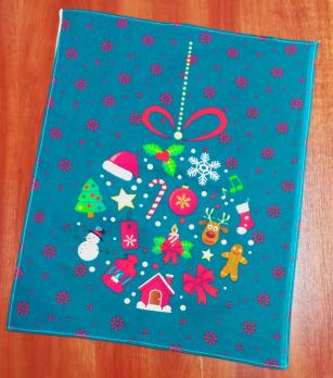 Рушник кухонний Christmas Model-3 60х50 зелений