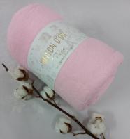 Простынь на резинке 180x200 махра Jacquard с наволочками Maison D'or Pink