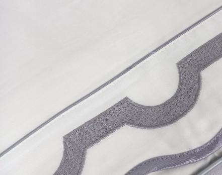 Постельное белье Maison D'or сатин страйп 200х220 La Reine Grey