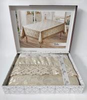 Скатерть Maison Royale 140x180 ovale Eda Cappucino