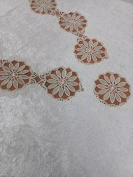 Скатерть Велюр Acme Tekstil 160x300 Sahra Krem PVS