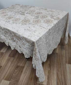 Скатерть Велюр Acme Tekstil 160x220 Star Cappicino PVS