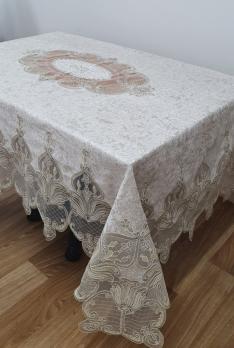 Скатерть Велюр Acme Tekstil 160x300 Lale Gold PVS