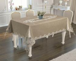 Скатерть Велюр Acme Tekstil 160x220 Odin Capiccino PVS