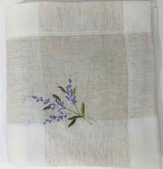 Скатертина Decor&Art 150х300 Lavanda White-Capuccino