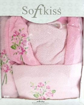 Халат-набір Soft Kiss Розова