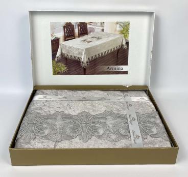 Скатертина Велюр Maison Royale 160x220 Armina Grey