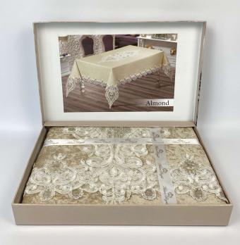 Скатерть Велюр Maison Royale 160x300 Almond Cappucino