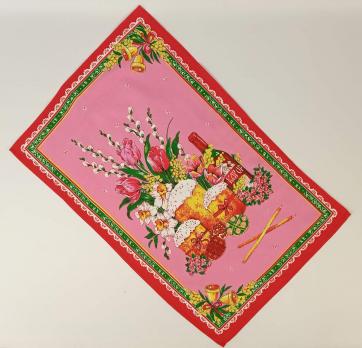Полотенце кухонное вафельное Easter Tradition 50x70 Pink