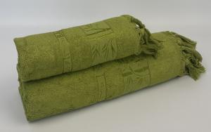 Набор бамбуковых полотенец Cottonize 2шт cod306 Зеленый
