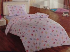 Постельное белье Cotton Collection фланель 160х220 Owls Powder
