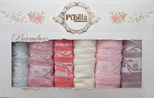 Набор махровых полотенец 6шт Pupilla Bamboo