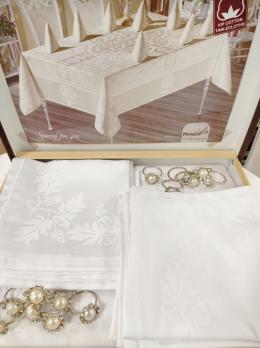 Скатерть Set Monalife 160х300+12psc White