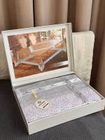 Силиконовая скатерть с кружевом Maison Royale 160х220 Zaliv White