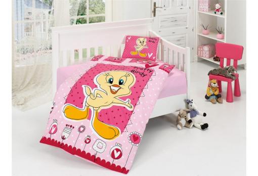 Постельное белье Belenay 100х170 Pretty Birdy Pembe