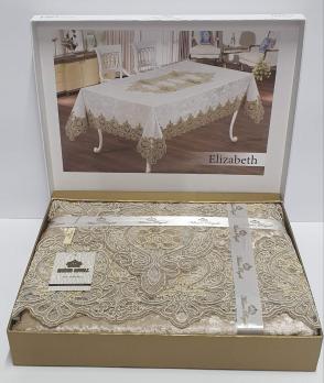 Скатертина Велюр Maison Royale 160x260 Elizabeth Cappucino