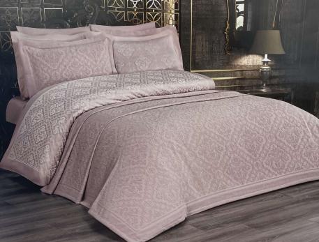 Набір Покривало + постіль Maison D'or Pinella 260x260 Pudra