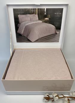 Набір Покривало + постіль Maison D'or Pinella 260x260 Pudra