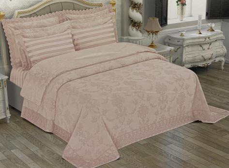 Набір Покривало + постіль Maison D'or Bernelle 260x260 Pudra