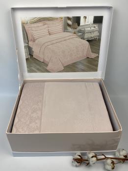 Набір Покривало + постіль Maison D'or Bernelle 260x260 Pudra