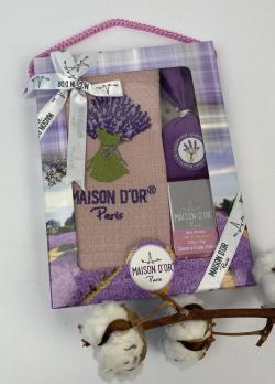 Подарунковий кухонний рушник+мило саше Maison D'or "Lavander" Rose
