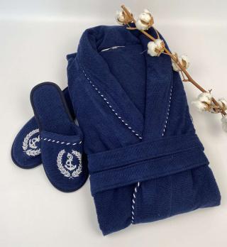 Халат чоловічий Maison D'or Michel Sailing Navy Blue XL