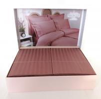 Постільна білизна Maison D'or сатин страйп 200x220 New Rails Rosa