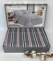 Постільна білизна Maison D'or сатин 200х220 Revan Loire Linens Grey