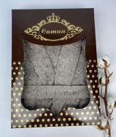 Халат жіночий Maison D'or Vosmod Grey S в коробці
