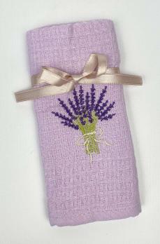 Рушник вафельний кухонний Mercan Lavanda Бузковий