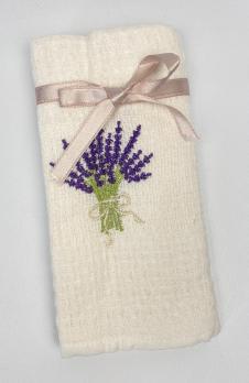 Рушник вафельний кухонний Mercan Lavanda Кремовий