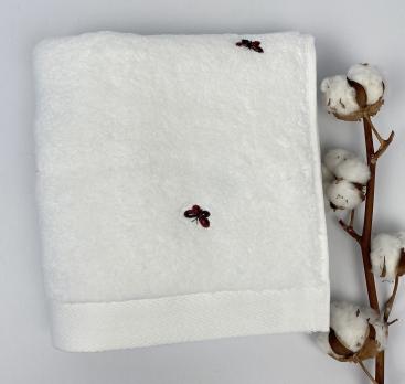 Полотенце Maison D'or Butterflies 50x100 White/Red