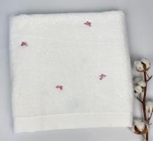 Полотенце Maison D'or Butterflies 85x150 White/Dark lilac