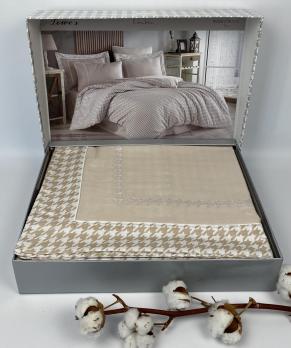 Постільна білизна Maison D'or сатин 200х220 Lowe's Beige