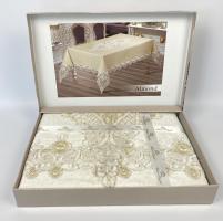 Скатерть Велюр Maison Royale 160x220 Almond Cream
