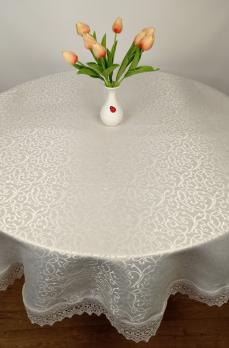 Скатертина Dan Li 130х180 OV DY678-1 White