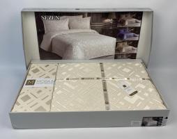 Покрывало Moda Box 240х260 с наволочками Sezen Krem