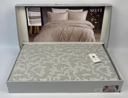 Покрывало Moda Box 240х260 с наволочками Selvi Gri